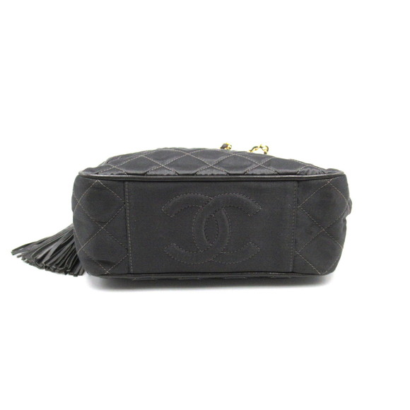 Chanel Chain Shoulder Bag Satin Gray - Picture 3 of 7